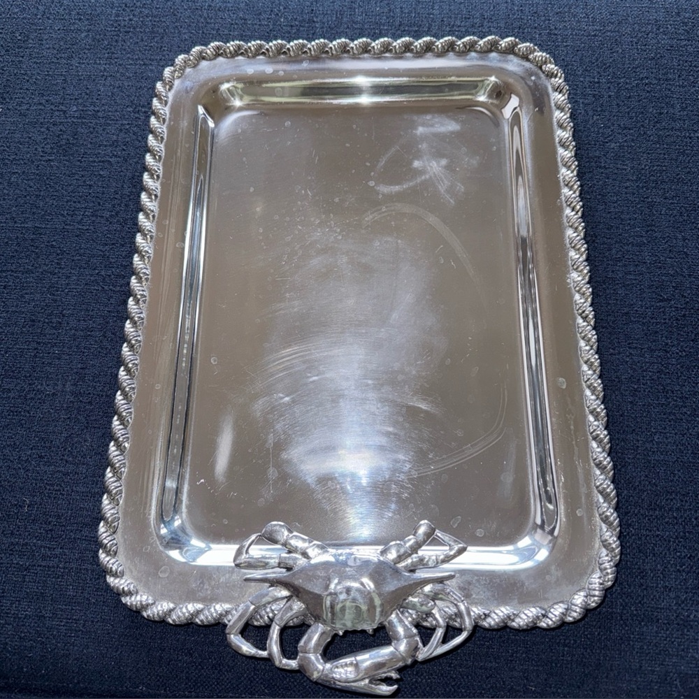 Salisbury silver crab  serving tray